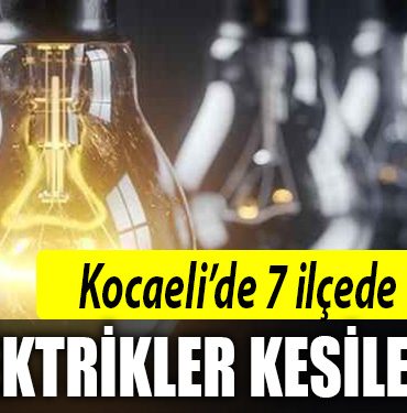 10 aralik kocaeli elektrik kesintisi