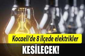 24 Aralik Kocaeli Elektrik kesintisi