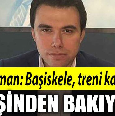 Anil Acurman Basiskele treni kacirdi pesinden bakiyor