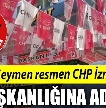 Cetin Seymen resmen CHP Izmit ilce baskanligina aday