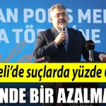 Emniyet Muduru Tipioglu Kocaelide suclarda yuzde 60in uzerinde bir azalma var