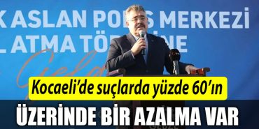 Emniyet Muduru Tipioglu Kocaelide suclarda yuzde 60in uzerinde bir azalma var