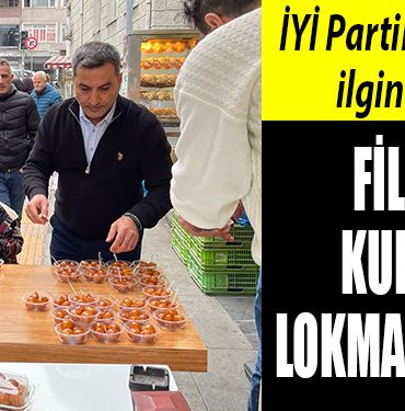 IYI Partili yoneticiden ilginc protesto. Pelin Costur Filiz icin kurtulus lokmasi dagitti