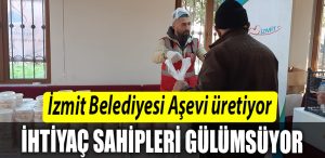 Izmit Belediyesi Asevi uretiyor ihtiyac sahipleri gulumsuyor