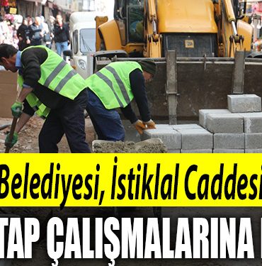 Izmit Belediyesi Istiklal Caddesinde ikinci etap calismalarina basladi
