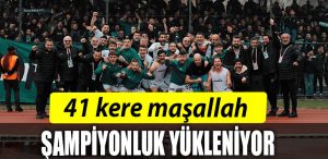 KOCAELISPOR 41 KERE MASALLAH SAMPIYONLUK YUKLENIYOR