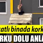 Kocaeli de 8 katli binada korku dolu anlar
