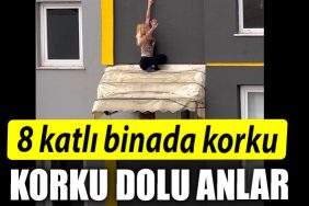 Kocaeli de 8 katli binada korku dolu anlar