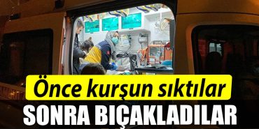 Kocaeli de once kursun siktilar sonra bicakladilar