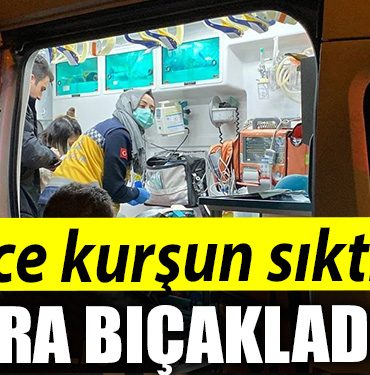 Kocaeli de once kursun siktilar sonra bicakladilar