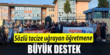 Kocaeli de sozlu tacize ugrayan ogretmene destek