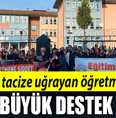 Kocaeli de sozlu tacize ugrayan ogretmene destek