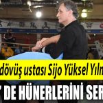 Kocaeli de yasayan Turk dovus ustasi Sijo Yuksel Yilmaz Kahirede hunerlerini sergiledi