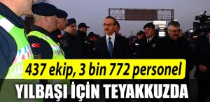 Kocaelide 437 ekip 3 bin 772 personel yilbasi aksami icin teyakkuzda
