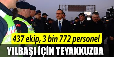 Kocaelide 437 ekip 3 bin 772 personel yilbasi aksami icin teyakkuzda