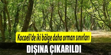Kocaelide iki bolge daha orman sinirlari disina cikarildi