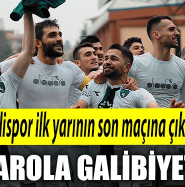 Kocaelispor ilk yarinin son macina cikiyor. Parola galibiyet