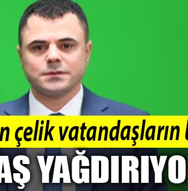 Kroman celik vatandaslarin basina tas yagdiriyor