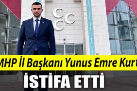 MHP Kocaeli Il Baskani Yunus Emre Kurt istifa etti