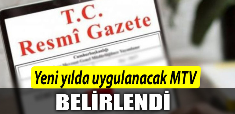Yeni yilda uygulanacak MTV yuzde 615 olarak belirlendi
