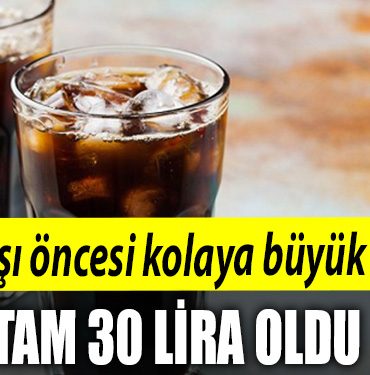 Yilbasi oncesi kolaya buyuk zam. Tam 30 lira oldu