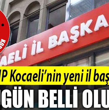 chp kocaeli yeni il baskani