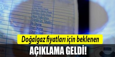 dogalgaz tarife aralik