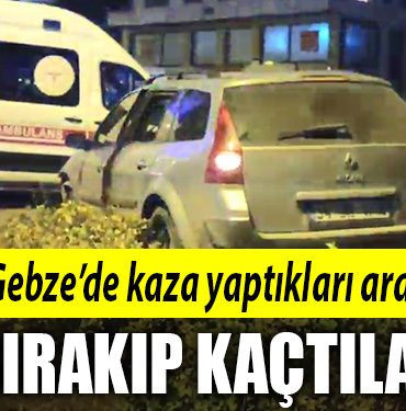 gebze araci birakip kactilar