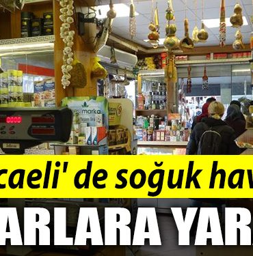 kocaeli de soguk hava aktarlara yaradi