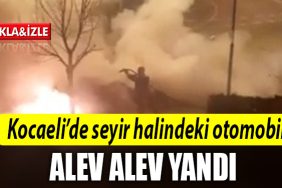 kocaeli otomobil yangini