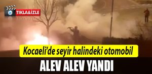 kocaeli otomobil yangini