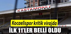 kocaelispor kritik virajda. kadrolar belli oldu
