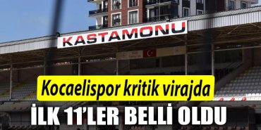 kocaelispor kritik virajda. kadrolar belli oldu