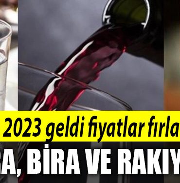 2023 alkol sigara zam