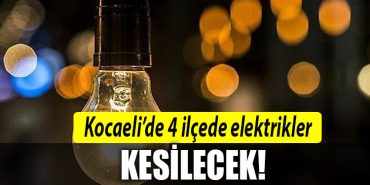 8 Ocak Kocaeli Elektrik Kesintisi