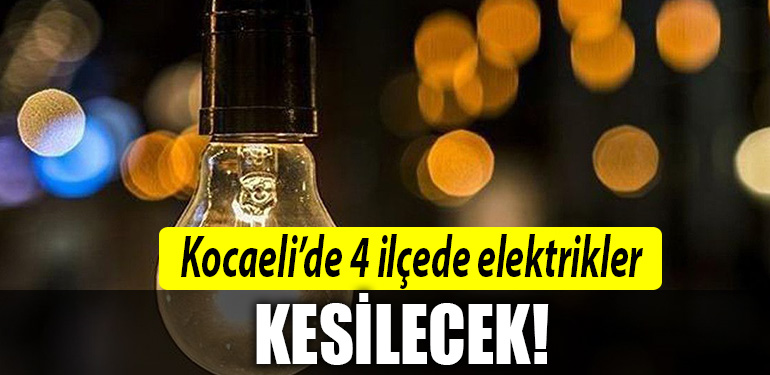 8 Ocak Kocaeli Elektrik Kesintisi