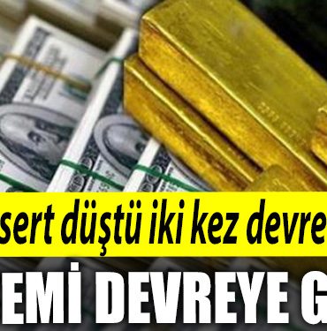 Borsa sert dustu. Iki kez devre kesici sistemi devreye girdi