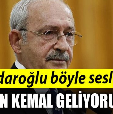 CHP Genel Baskani Kemal Kilicdaroglu boyle seslendi Ben Kemal geliyorum