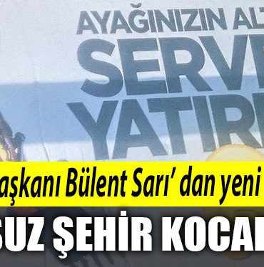 CHP Kocaeli Il Baskani Bulent Sari dan yeni slogan Susuz sehir Kocaeli