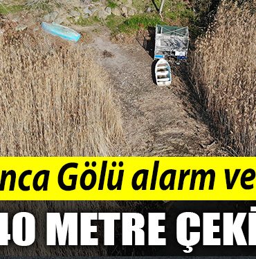 Kocaeli Sapanca Golu alarm veriyor su 40 metre cekildi
