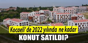 Kocaeli de 2022 yilinda ne kadar konut satildi