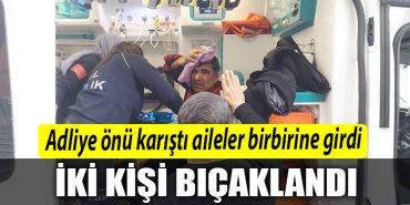 Kocaeli de Adliye onu karisti Davalik olan aileler birbirlerine girdi 2 kisi bicaklandi