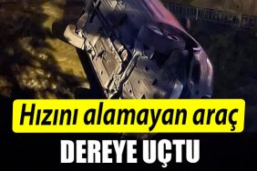 Kocaeli de Dereye ucan luks aracin surucusu yaralandi