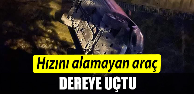 Kocaeli de Dereye ucan luks aracin surucusu yaralandi
