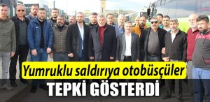 Kocaeli de Halk otobusu soforleri saldiriya tepki gosterdi