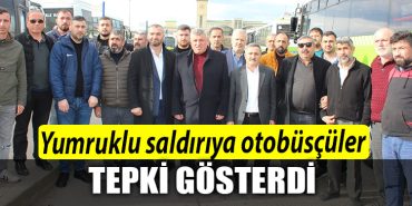 Kocaeli de Halk otobusu soforleri saldiriya tepki gosterdi