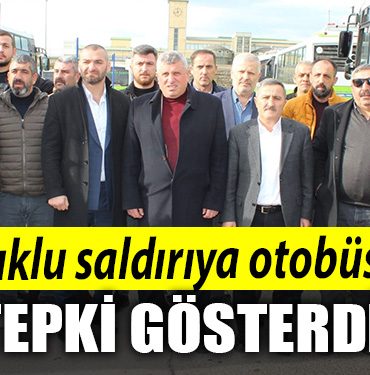 Kocaeli de Halk otobusu soforleri saldiriya tepki gosterdi