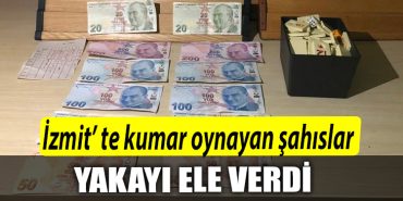 Kocaeli de Is yerinde kumar oynatildigi denetimde ortaya cikti toplanan paraya el konuldu