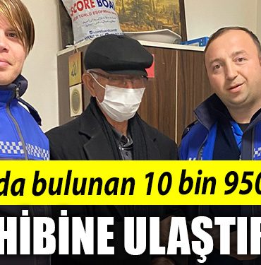 Kocaeli de Pazarda bulunan 10 bin 950 TLyi sahibine ulastirdi