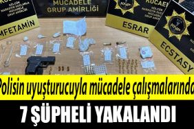 Kocaeli de Polisin uyusturucuyla mucadele calismalarinda 7 supheli yakalandi